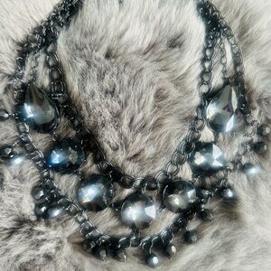 Elegant Black Statement Necklace